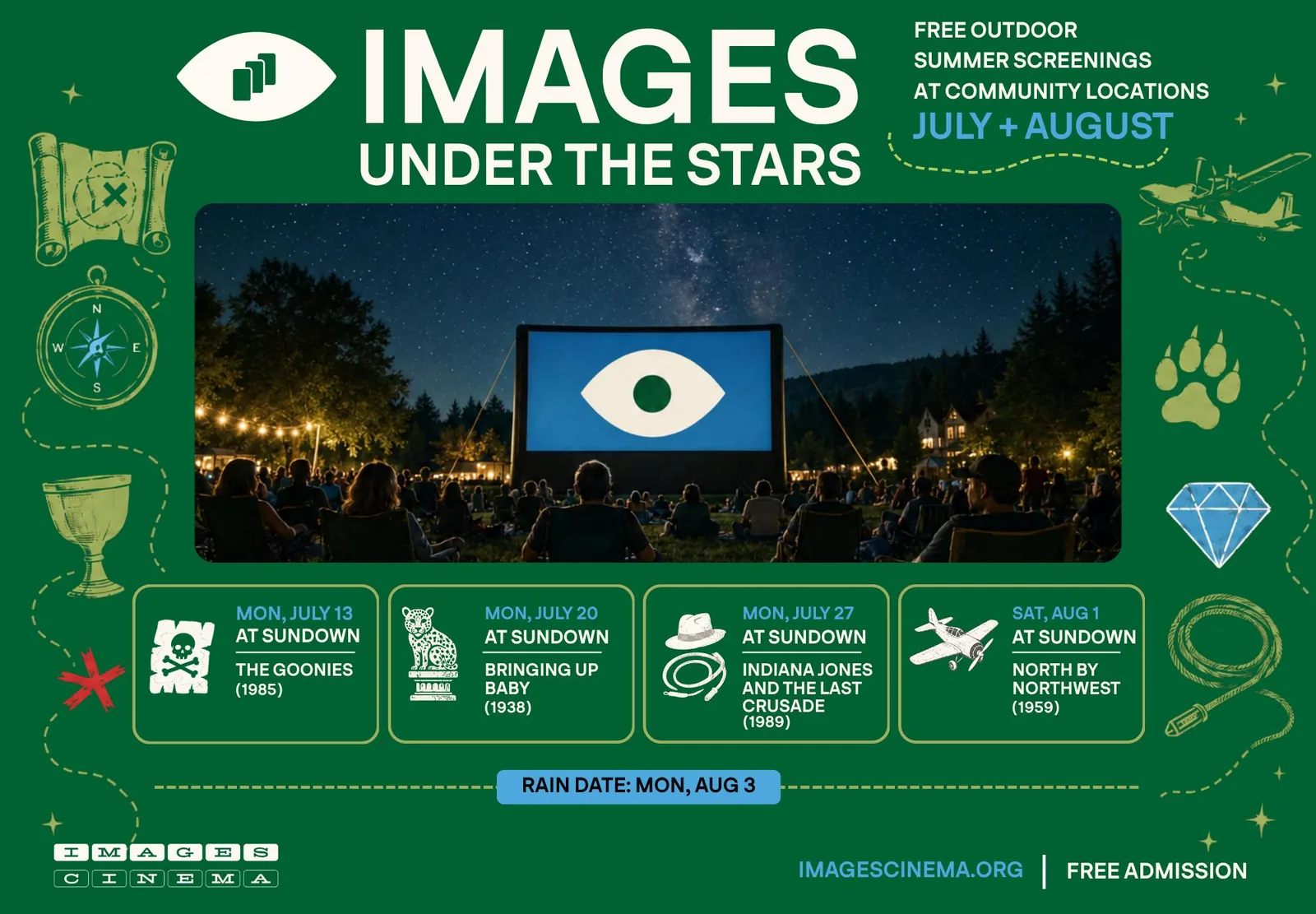 Movies Under the Stars campaign design